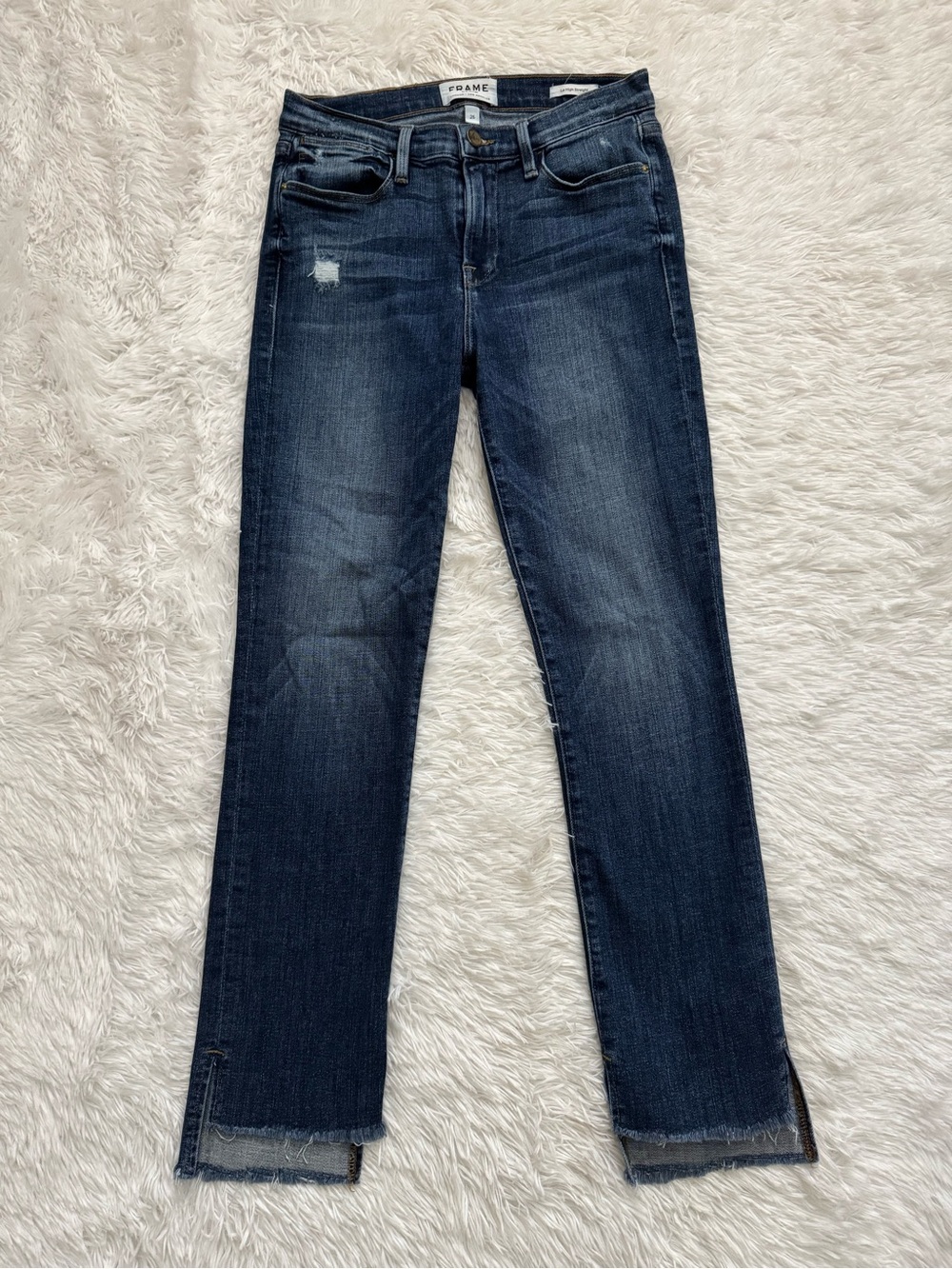 Frame Denim Carroll Le High Straight Split Step Hem Jeans! VGUC